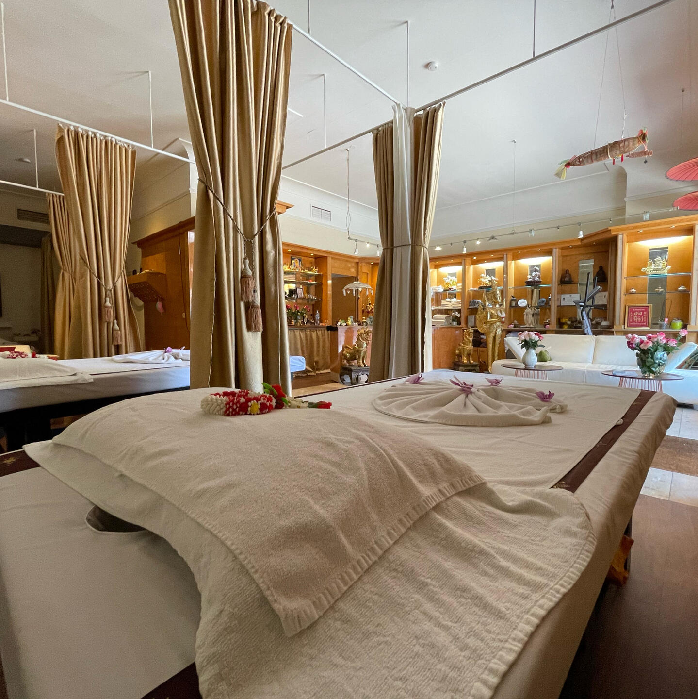 Behandlungsraum bei Nitinan Thaimassage